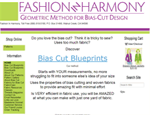 Tablet Screenshot of fashioninharmony.com